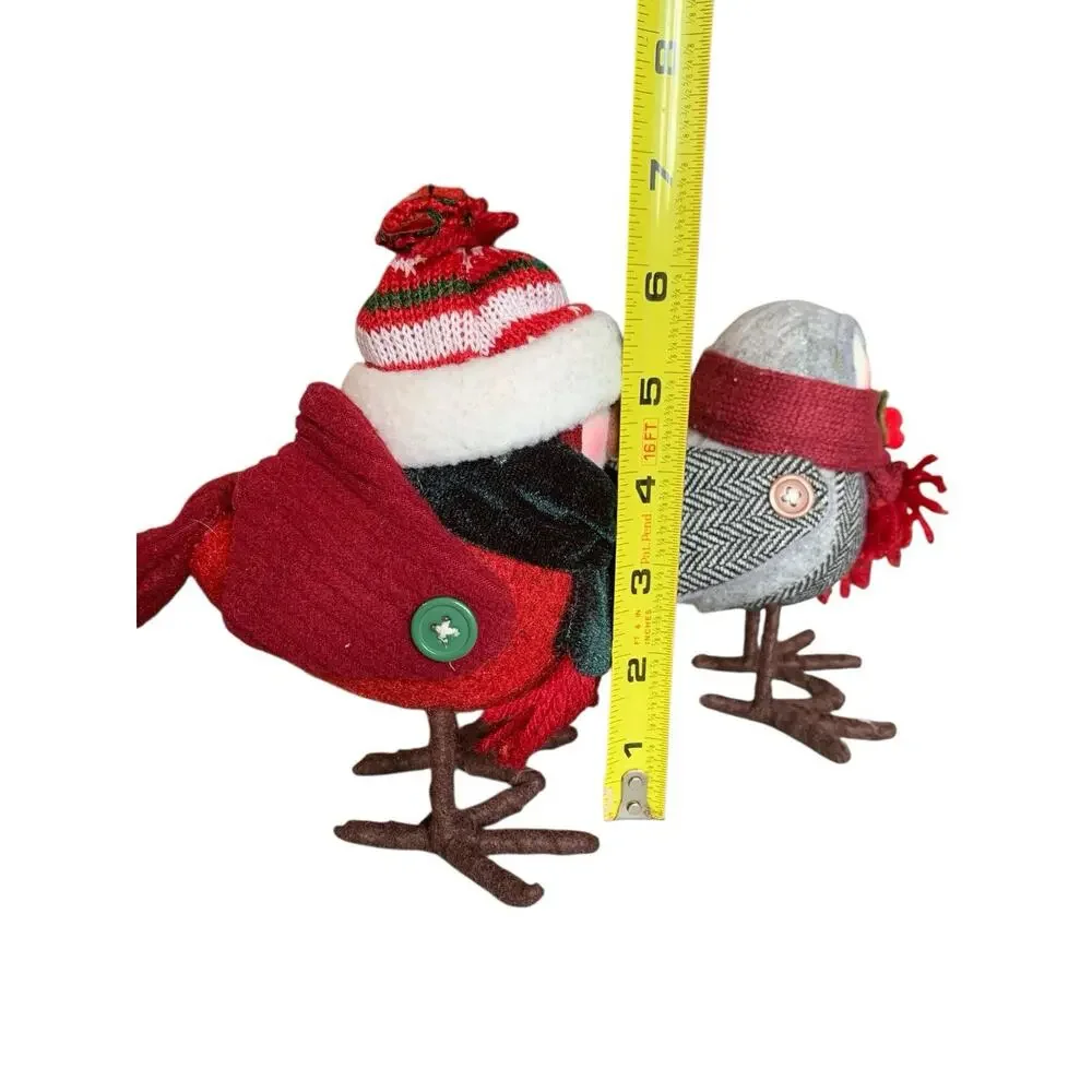 (3) Target Spritz Bird Holiday Figurine Christmas Feathery‎ Friends 6.5